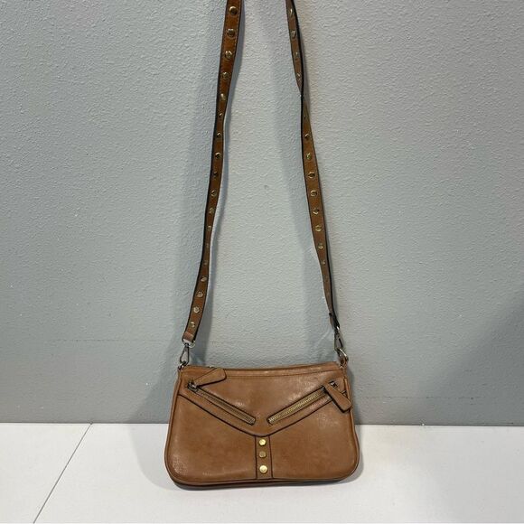 Antik Kraft Boho‎ Caramel  Vegan Leather  Shoulder Bag Purse Tote Lined Soft - Picture 1 of 12